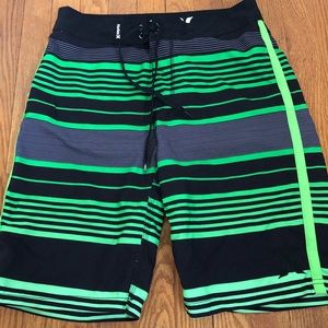 Green Hurley swim shorts